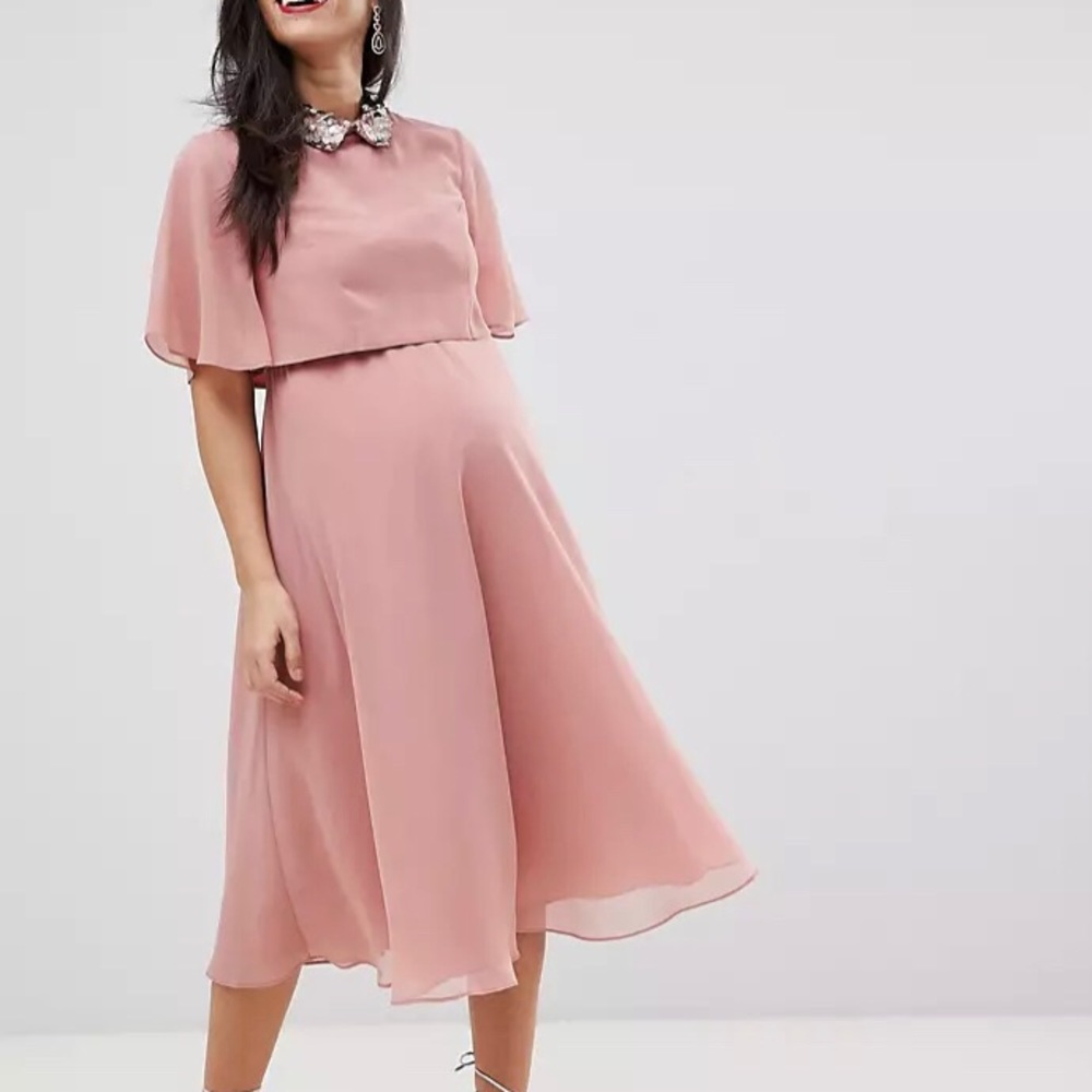 ASOS Maternity Pink cocktail/wedding dress